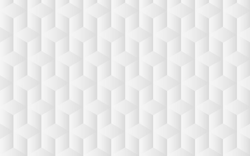 Geometric background vector in white cube patterns